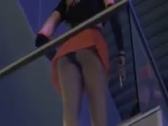 I'm surreptitiously spying on those attractive women with gorgeous buttocks.
